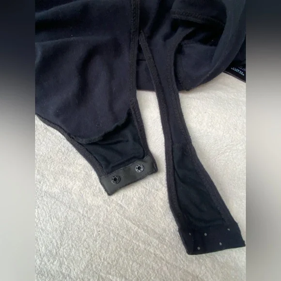 free people floral body suit deep v thong sz m - Picture 8 of 13